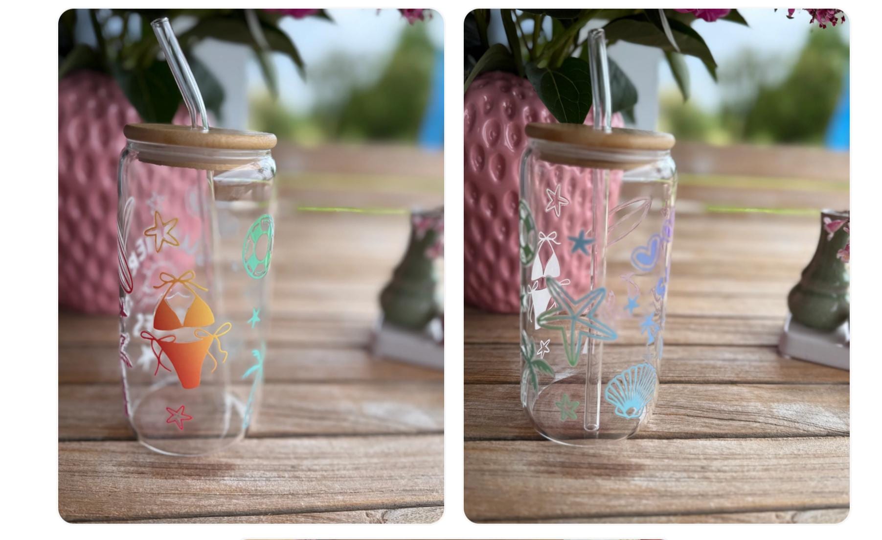 Design-Trinkglas – summer vibes