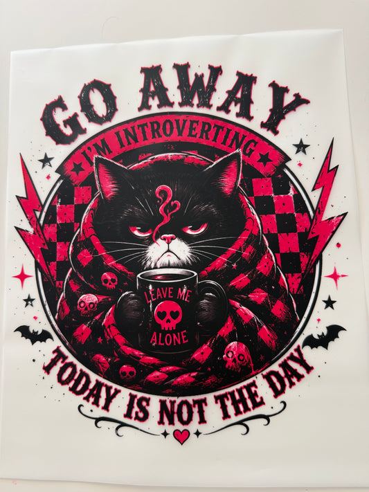 Textil-Sticker Go away