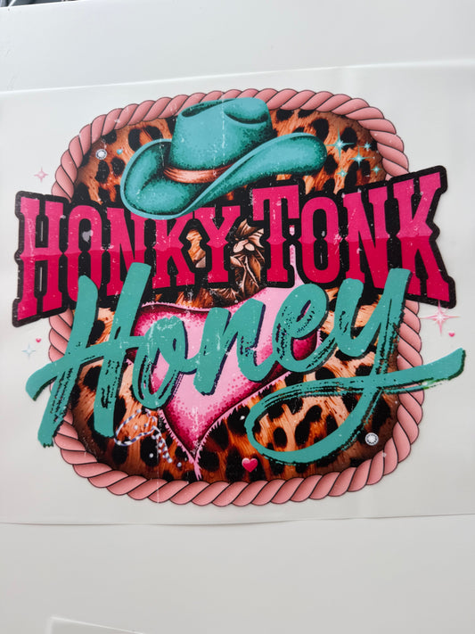 Textil-Sticker Honky Tonk Honey
