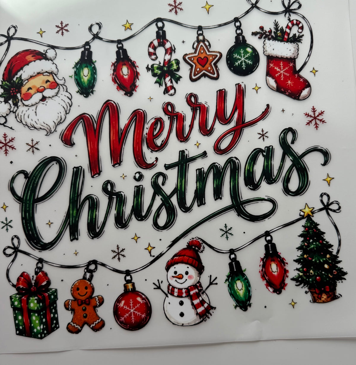 Textil-Sticker Merry Christmas