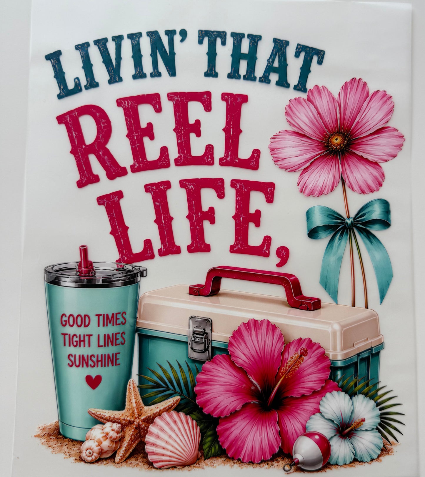 Textil-Sticker LIVIN THAT REEL LIFE…