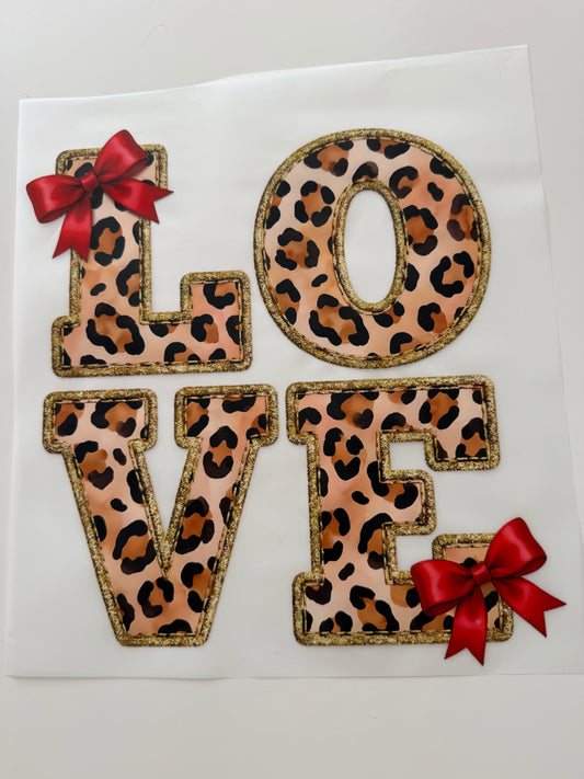 Textil-Sticker Leo Bow