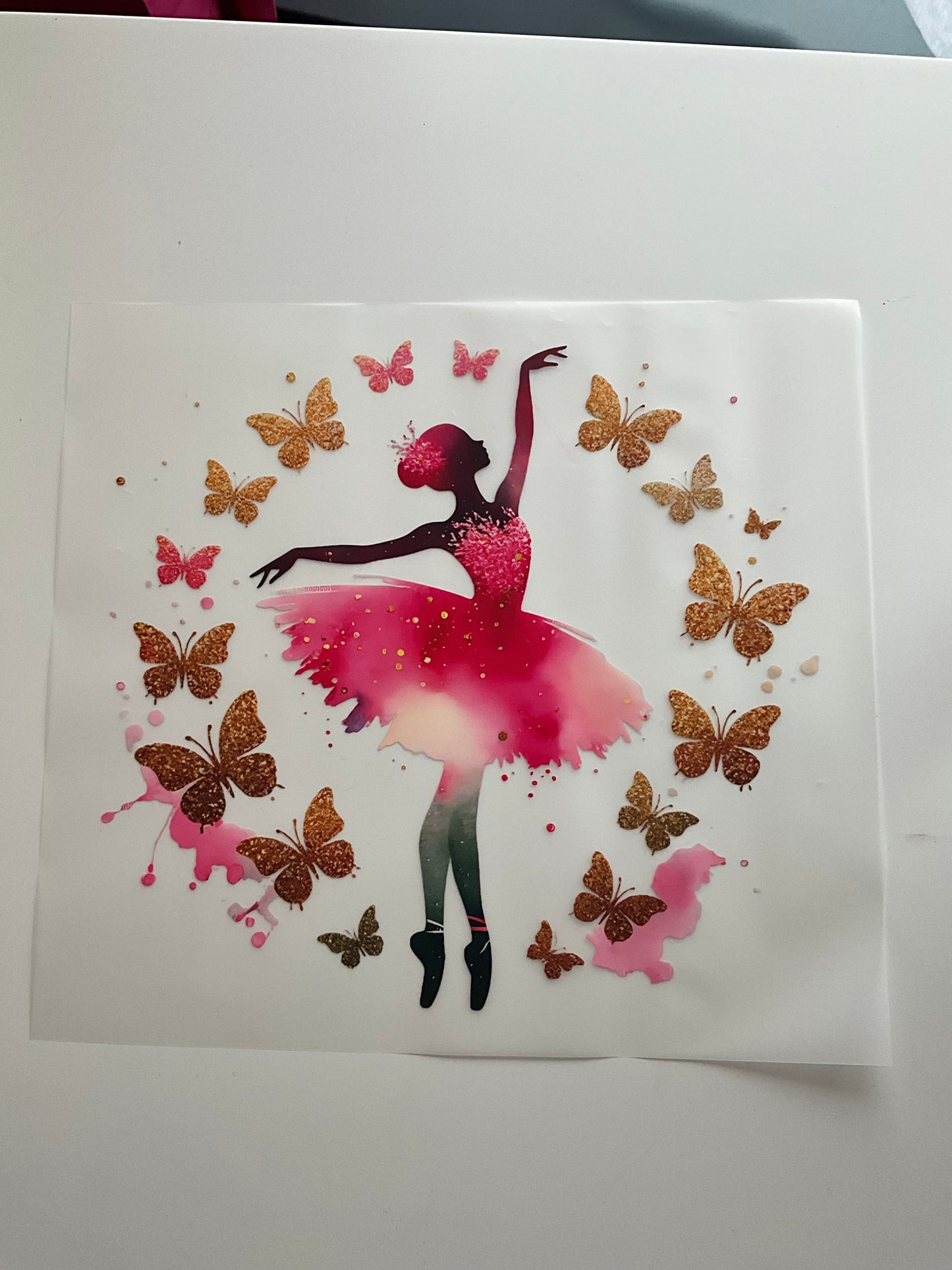 Textil Sticker-Ballerina