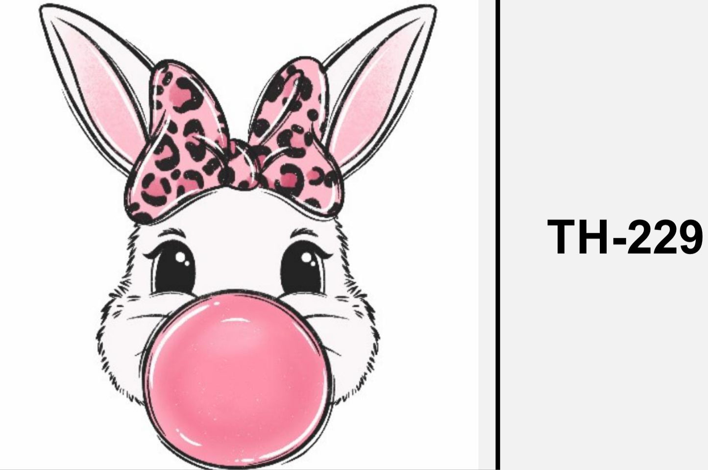 Single Sticker ca.10 mal 10 cm TH-229 Hase Kaugummi