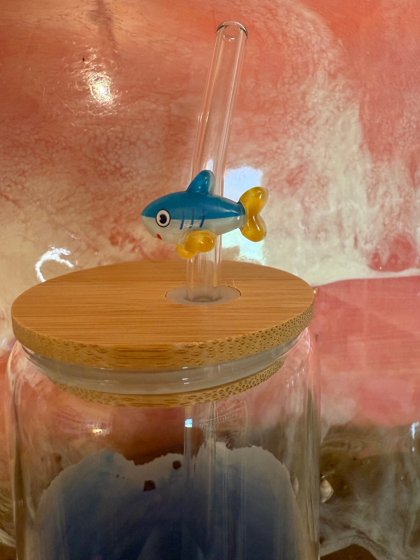 Glasstrohhalme mit Meeres-Freunden – Hai & Seestern 🐬⭐