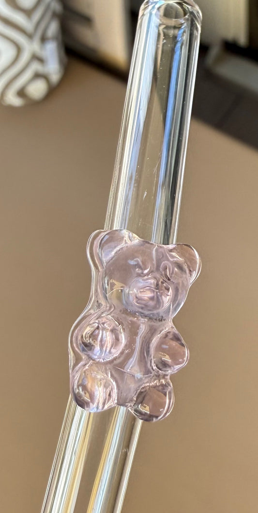 Glasstrohhalme mit süßen Teddy-Bärchen 🧸✨