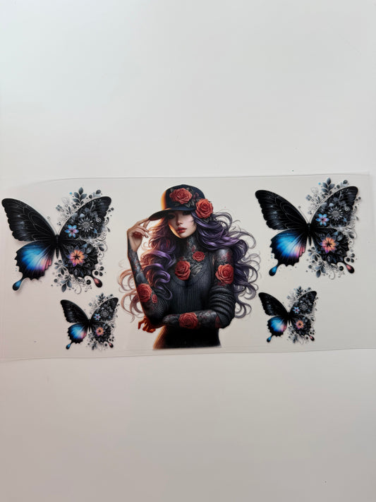 Schmetterling und girl 2nd