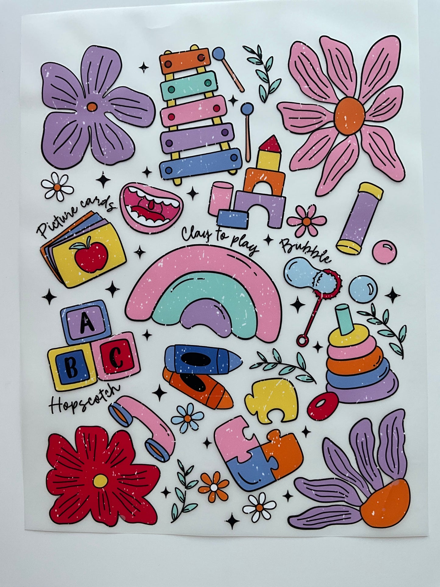 Textil Sticker ABC
