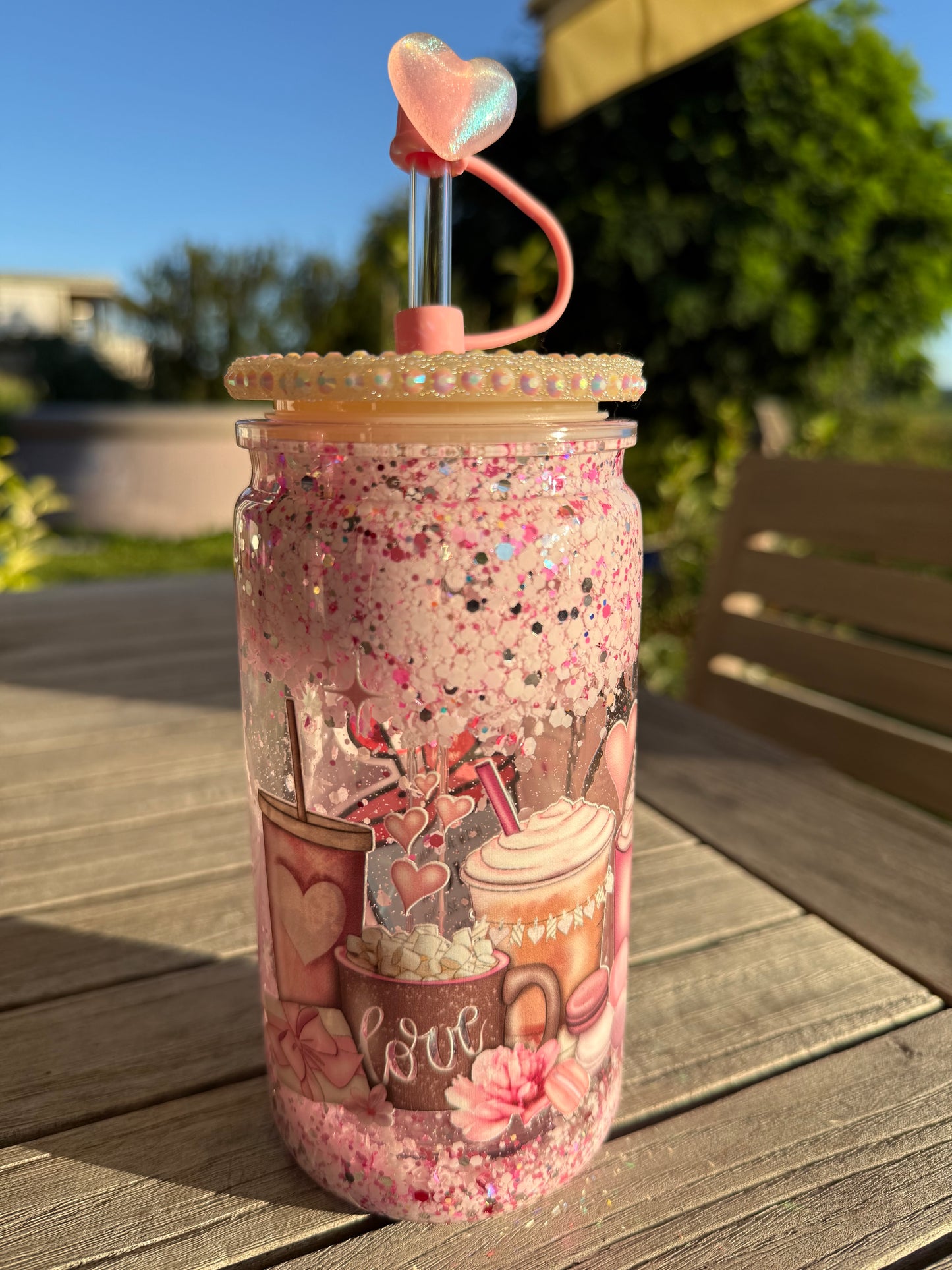Dein SNOW-GLOB  Effekt-Glas Art by Nic ©  ✨