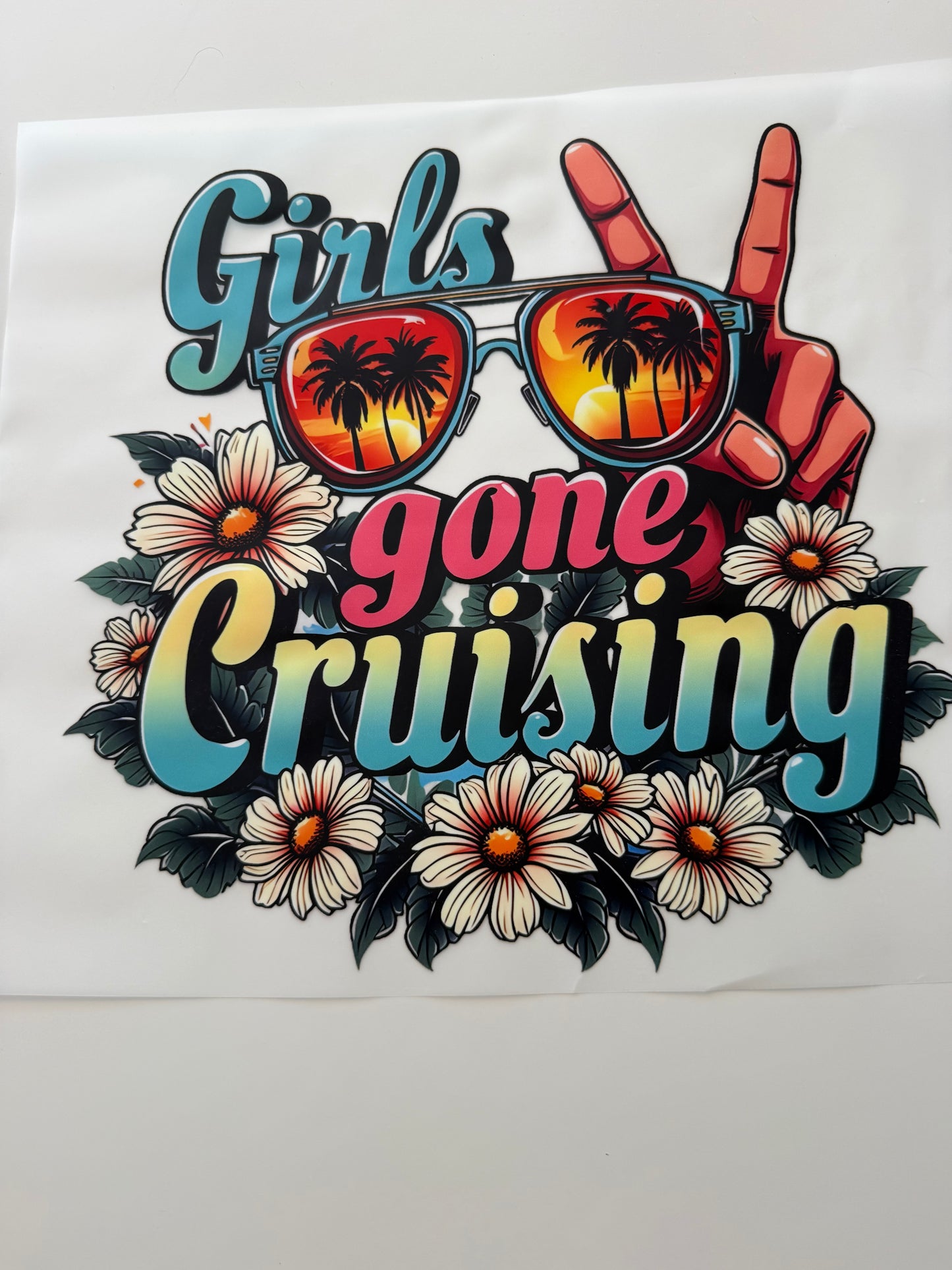 Textil-Sticker Girls gone cruising