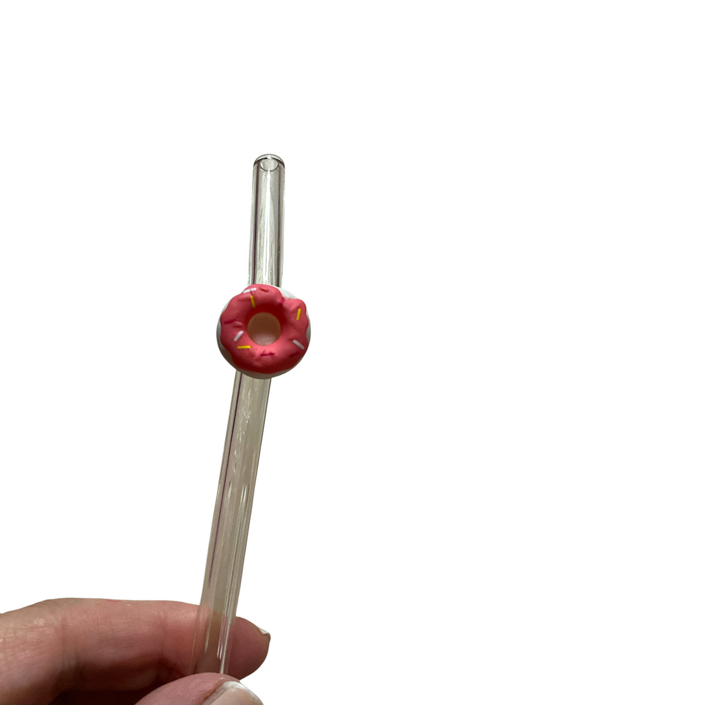 🍩 Glastrinkhalme mit Donut-Charme