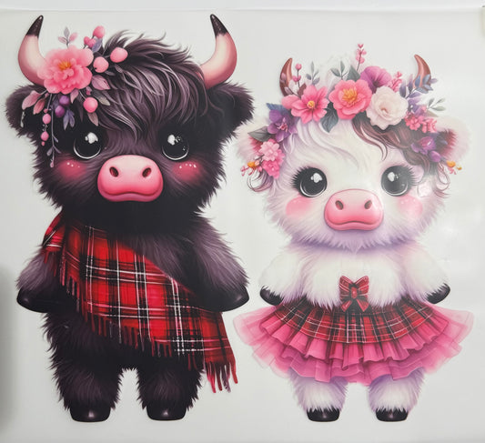 Textil Sticker pair of cow 2