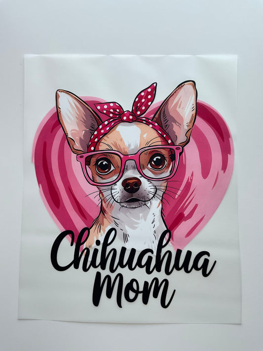 Textil Sticker Chihuahua Mom