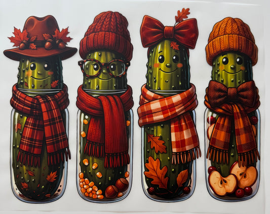 Textil-Sticker Herbst Pickels