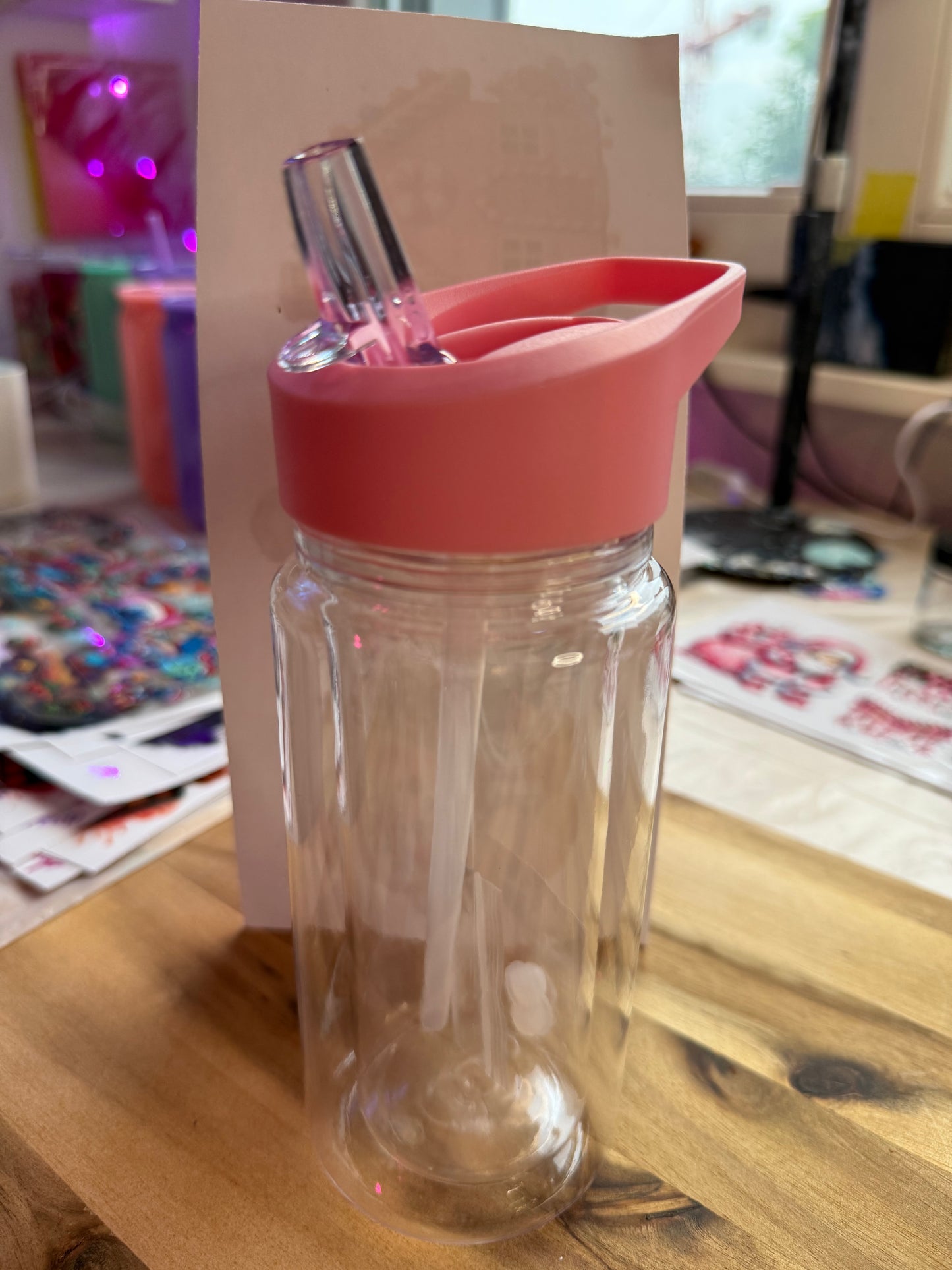 ✨ Snowglobe-Becher Flip-Top-Verschluss mit Trinkhalm – individuell & einzigartig ✨