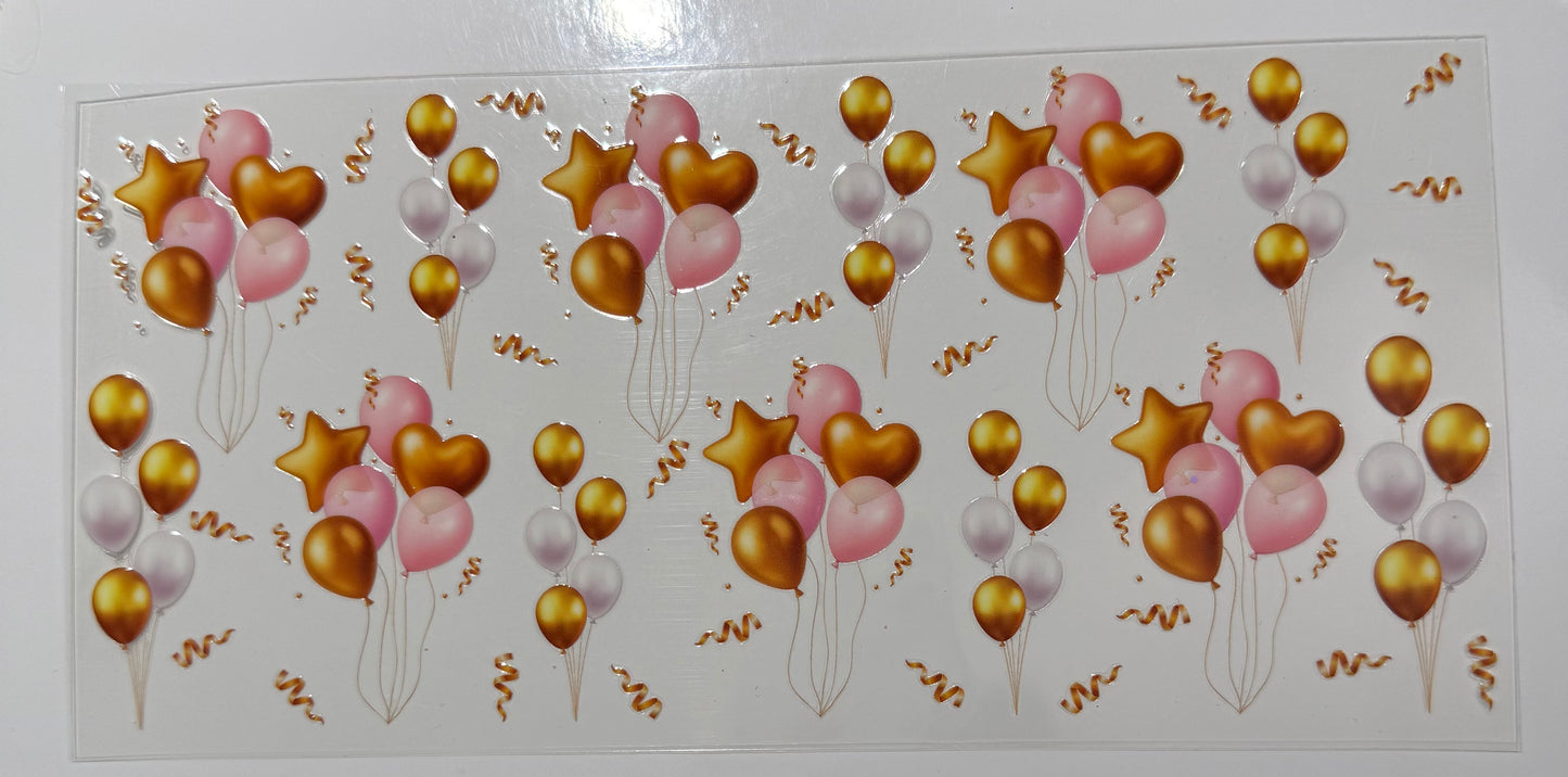 Ballons Rose und Gold