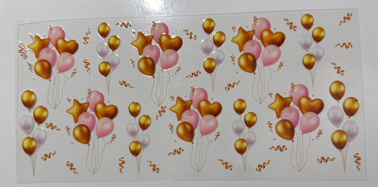 Ballons Rose und Gold