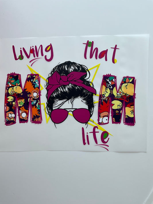 Textil Sticker living that mom live