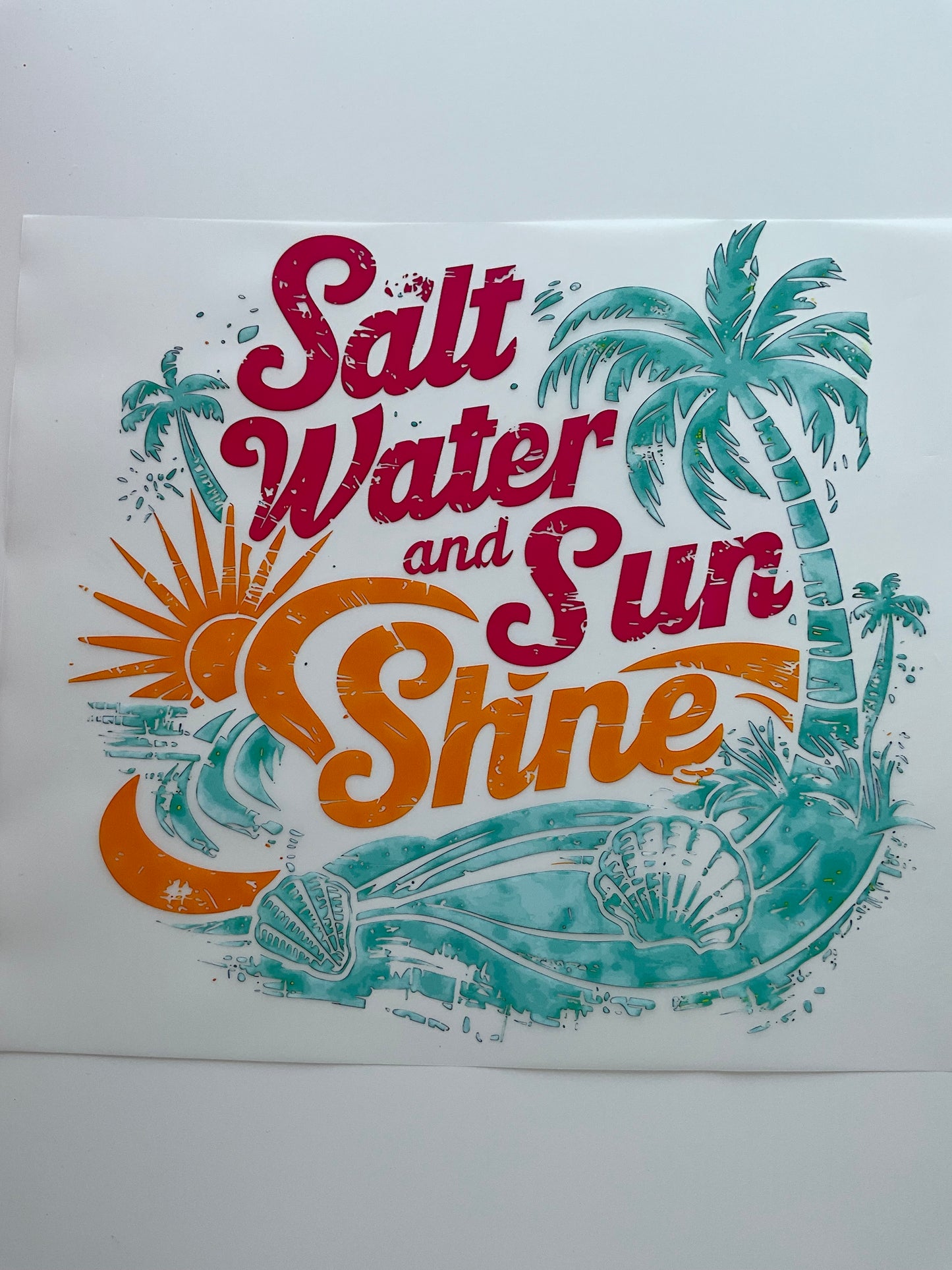 Textil Sticker Salt water and sun shine