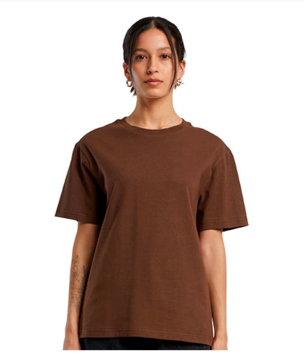 Live T-Shirt Oversized aus Baumwolle – personalisiert mit Wunsch-Sticker