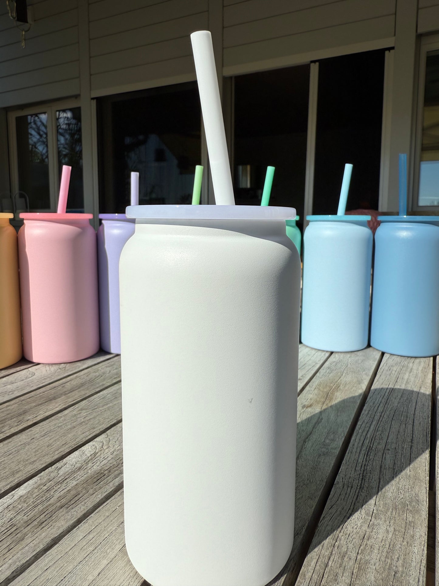 Edelstahl Becher in Wunschfarben (3 Farben) gegossen mit Resin