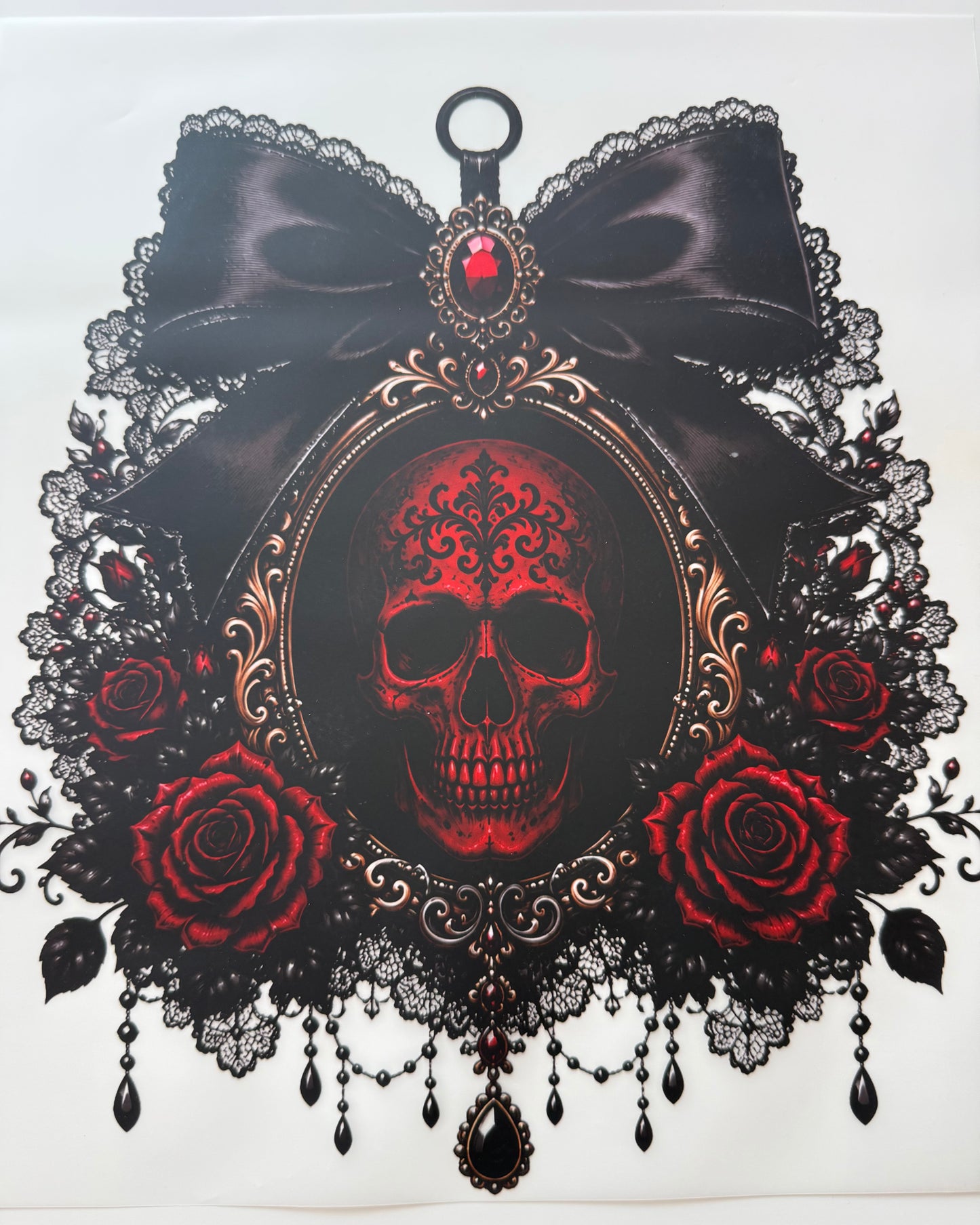 Textil-Sticker Totenkopf