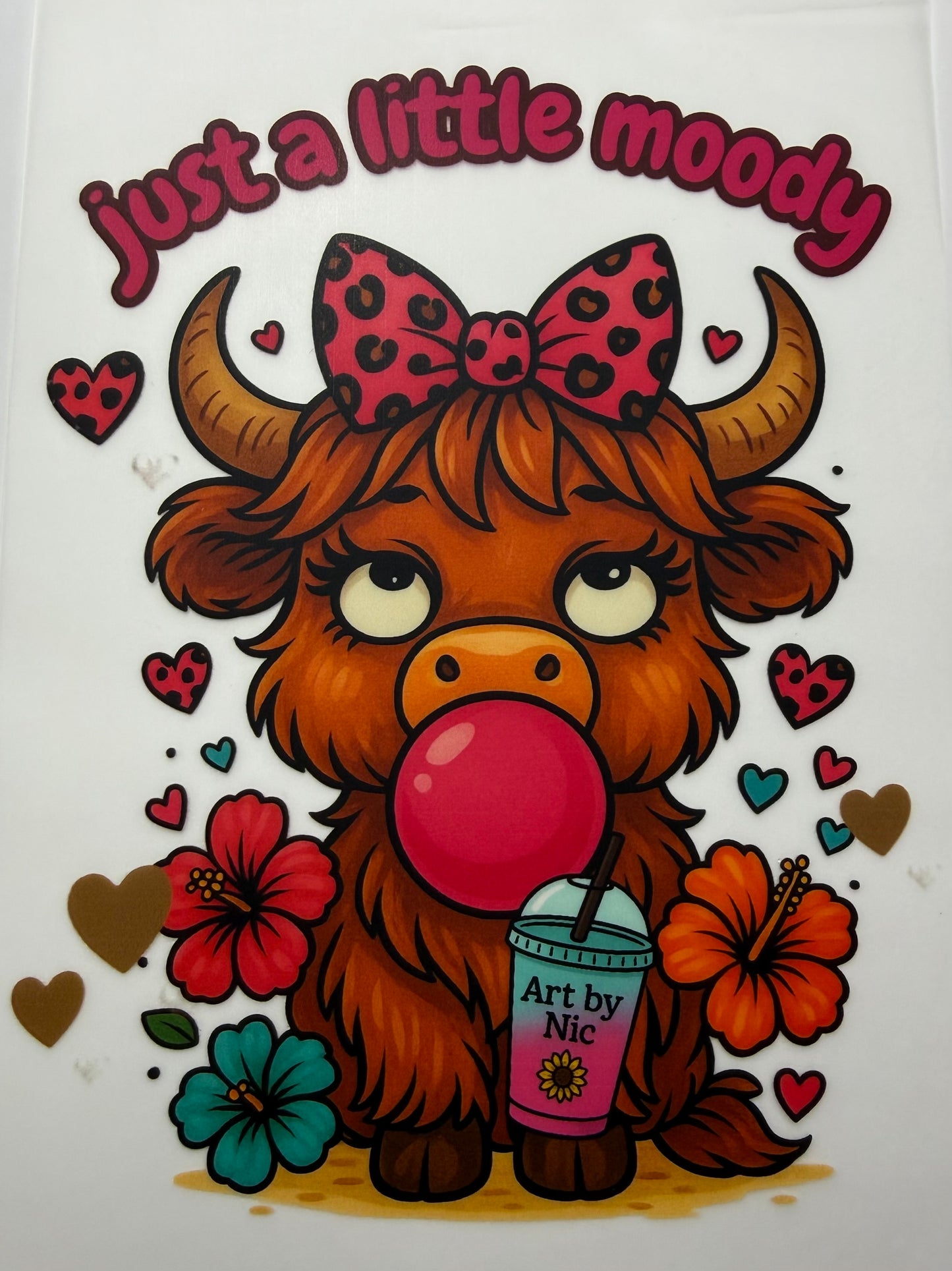 Textil Sticker- Just a little moody