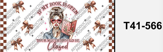 If my book is open .. T41-566