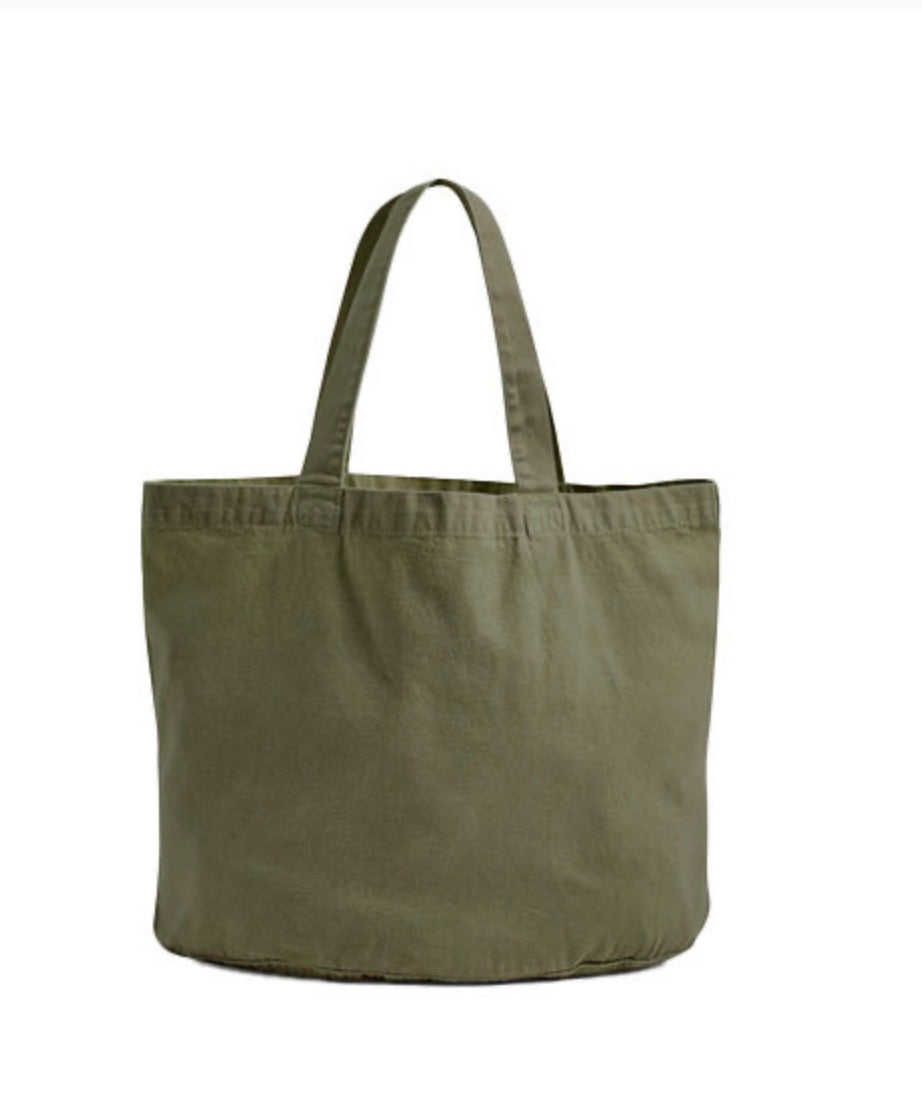 Vintage Shopper Bag – personalisiert mit Wunsch-Sticker