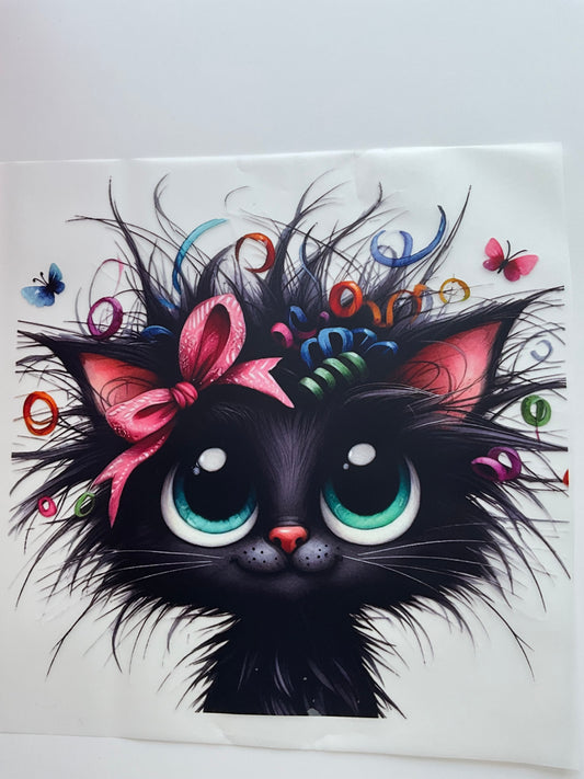 Textil Sticker Katzen Party