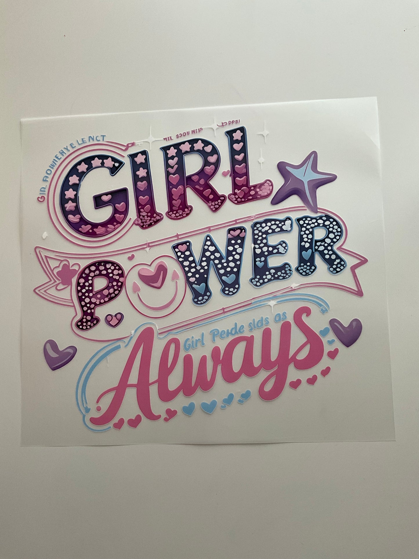 Textil Sticker- Girl power