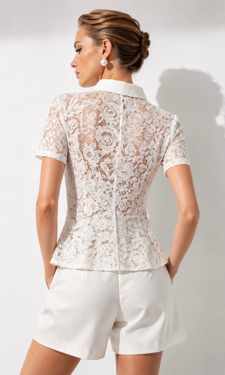 ✨ Lace Boutique Blouse