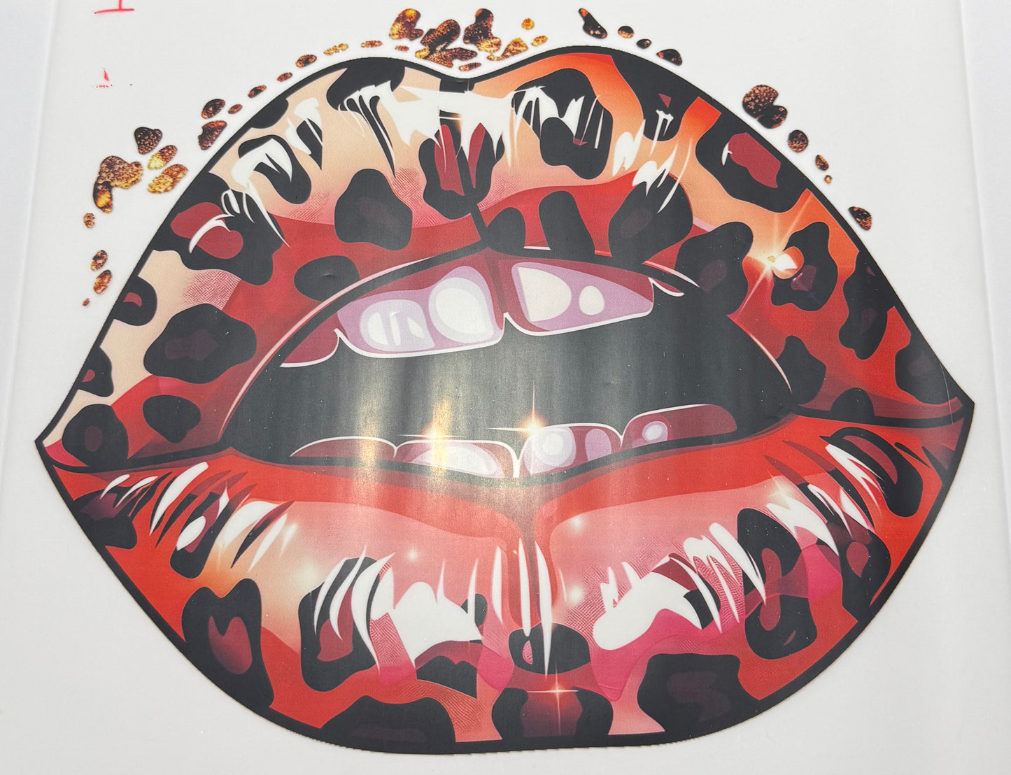 Textil Sticker- Leo lips 1