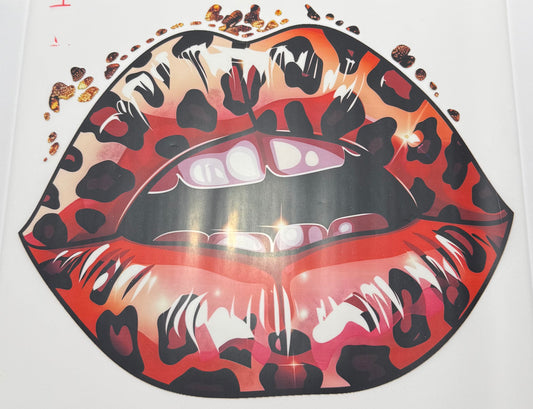 Textil Sticker- Leo lips 1