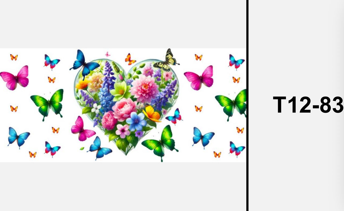 T12-83 butterflies flowers