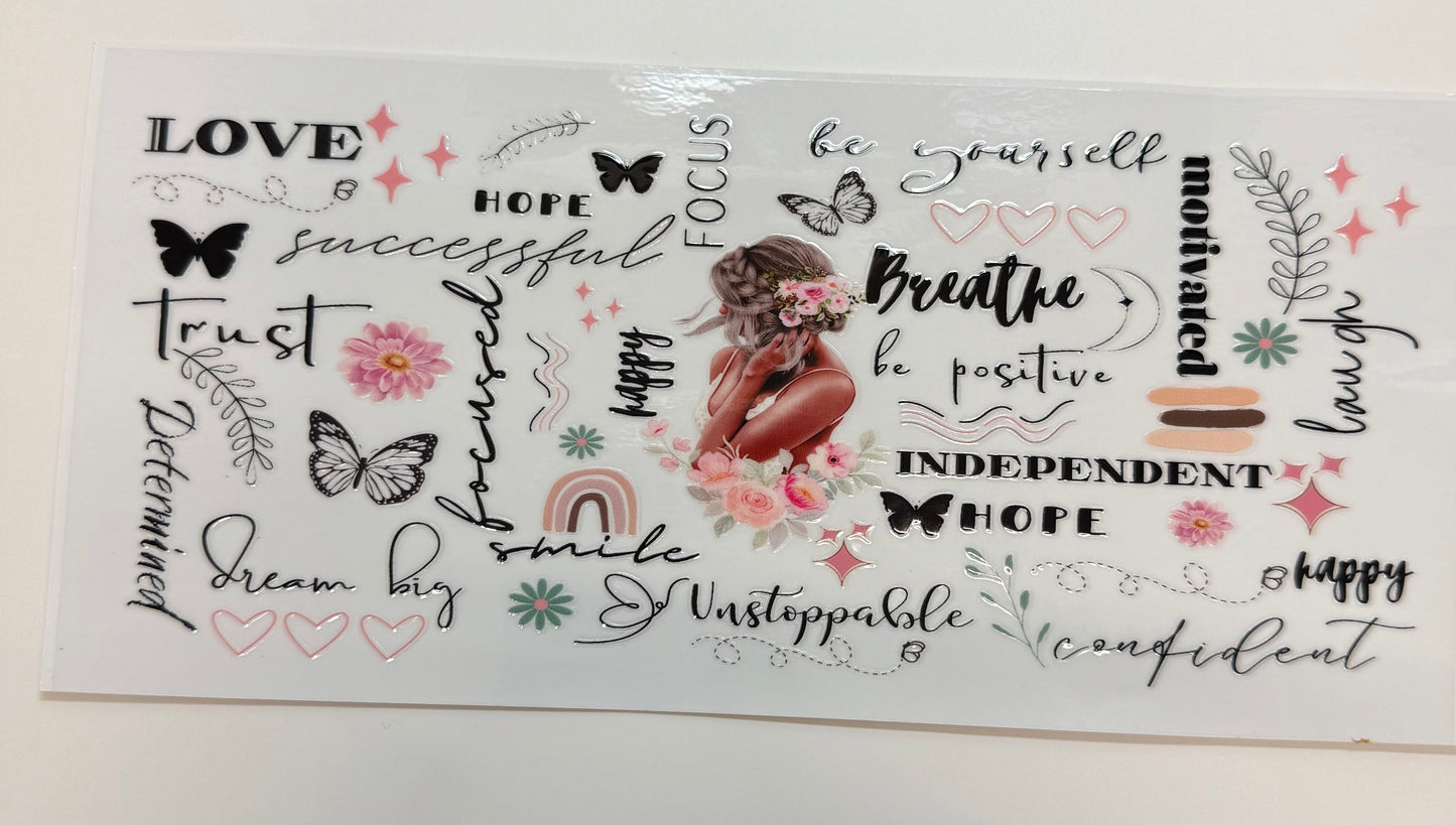 Be yourself breath be positive …..girl 2