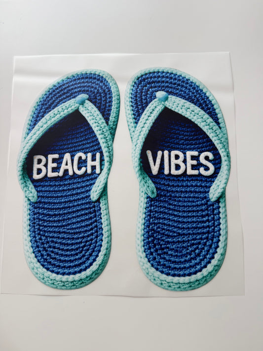 Textil-Sticker beach vibes
