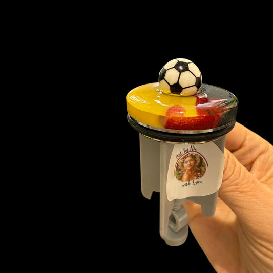 Goalgetter im Bad – Fußball-Stöpsel in Deutschlandfarben
