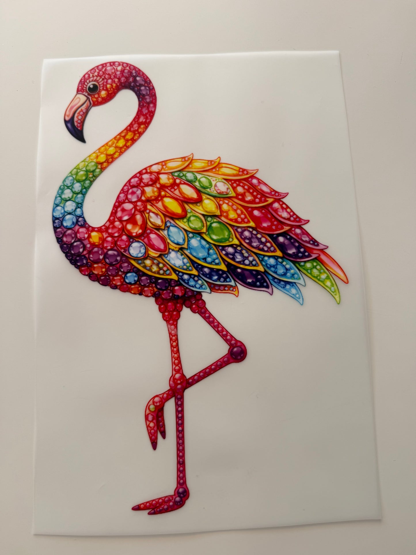 Textil-Sticker Flamingo colors