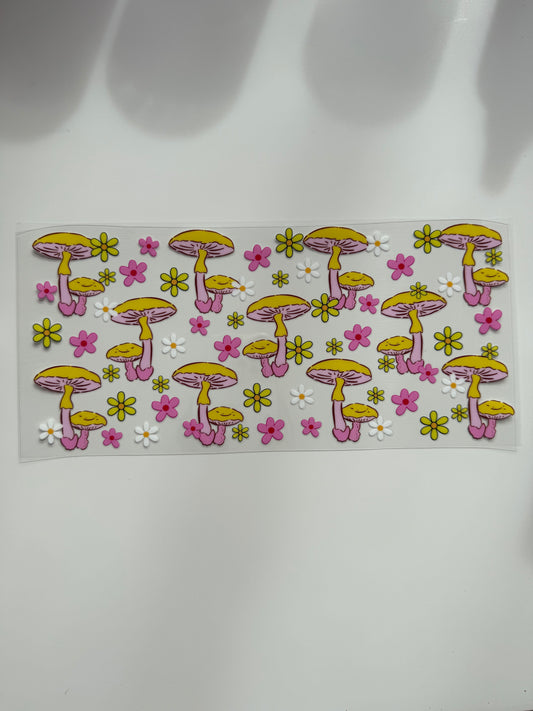 Yellow pink mashrom