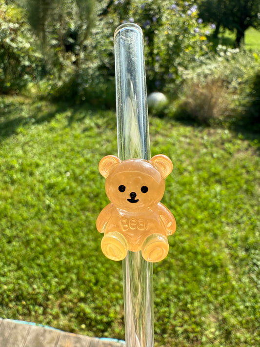 🧸 Dein neuer Drink-Buddy: Der süße Teddy-Glasstrohhalm!