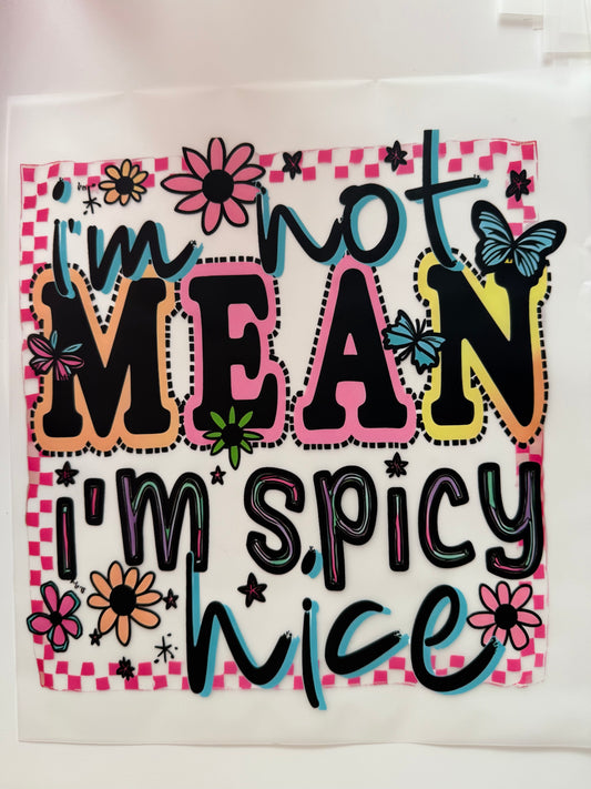 Hot mean spicy …