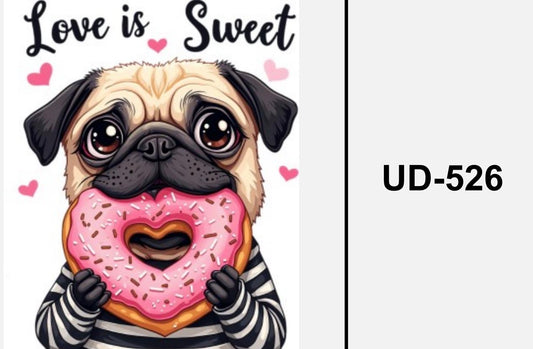 Love is sweet - Textil Sticker
