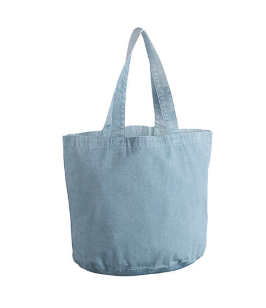 Vintage Shopper Bag – personalisiert mit Wunsch-Sticker