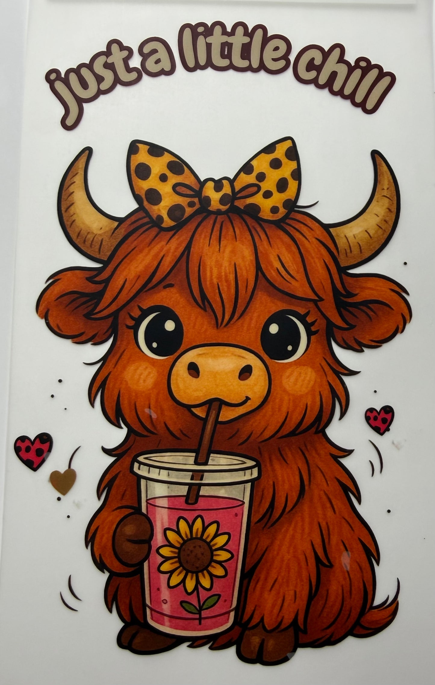 Textil Sticker- Just a little chill