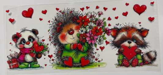 Igel mit Blumen