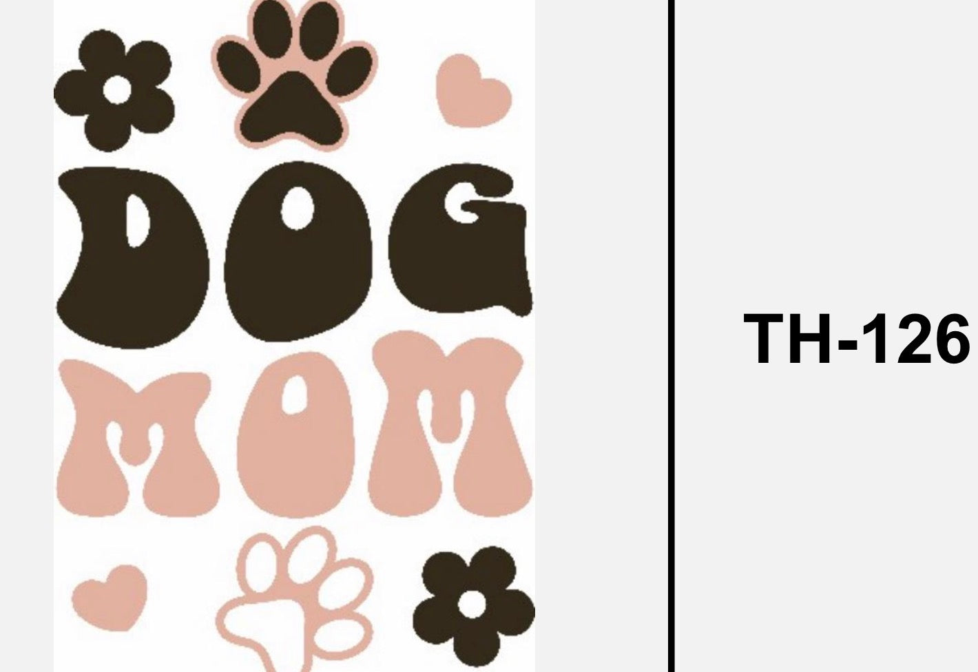 Dog mom - Textil Sticker 126