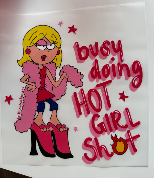 Busy doing hot girl shot
