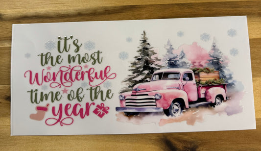 It’s the most wonderful time of the year pink truck