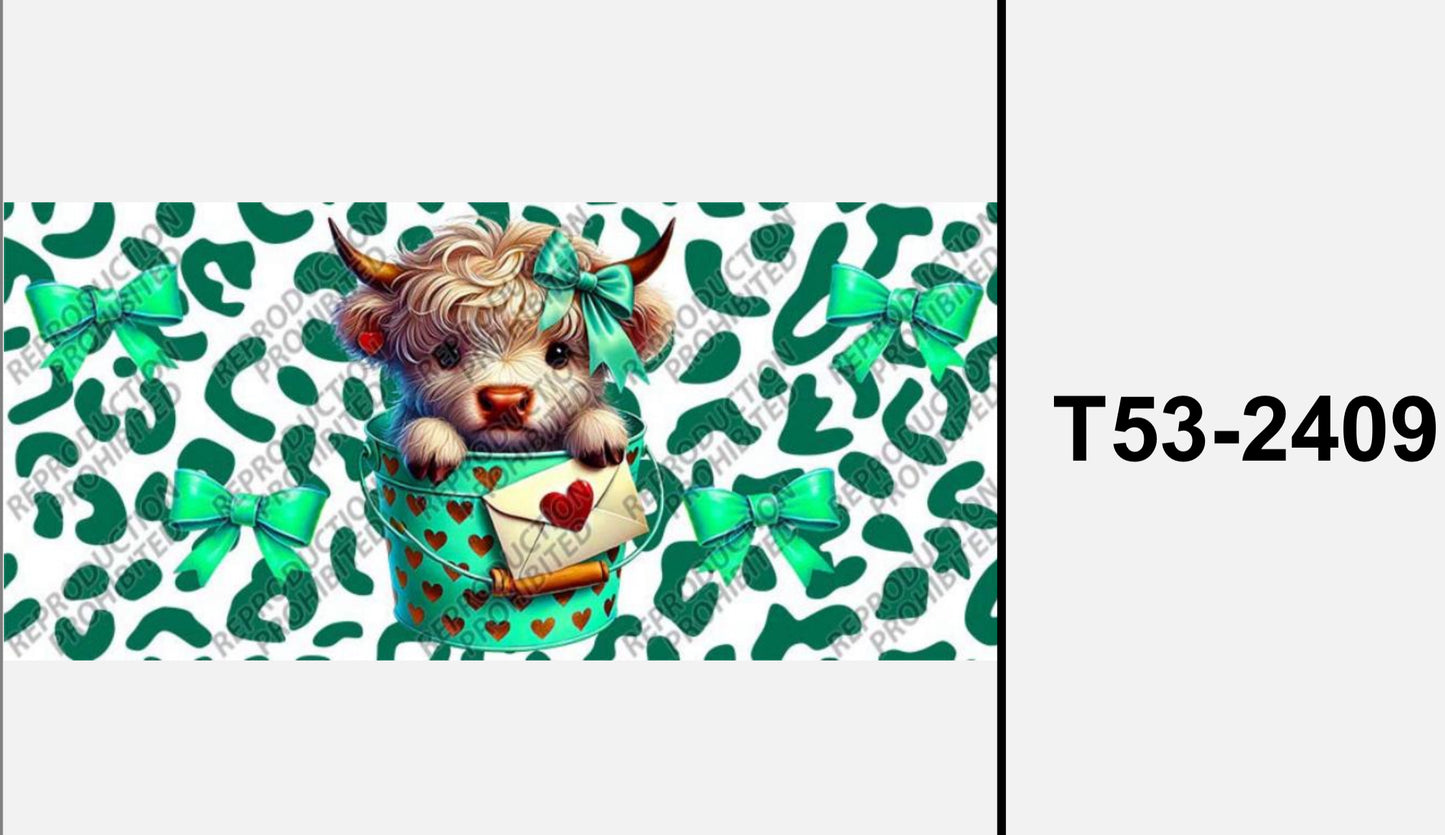 Grüne super süße Kuh T53.2409